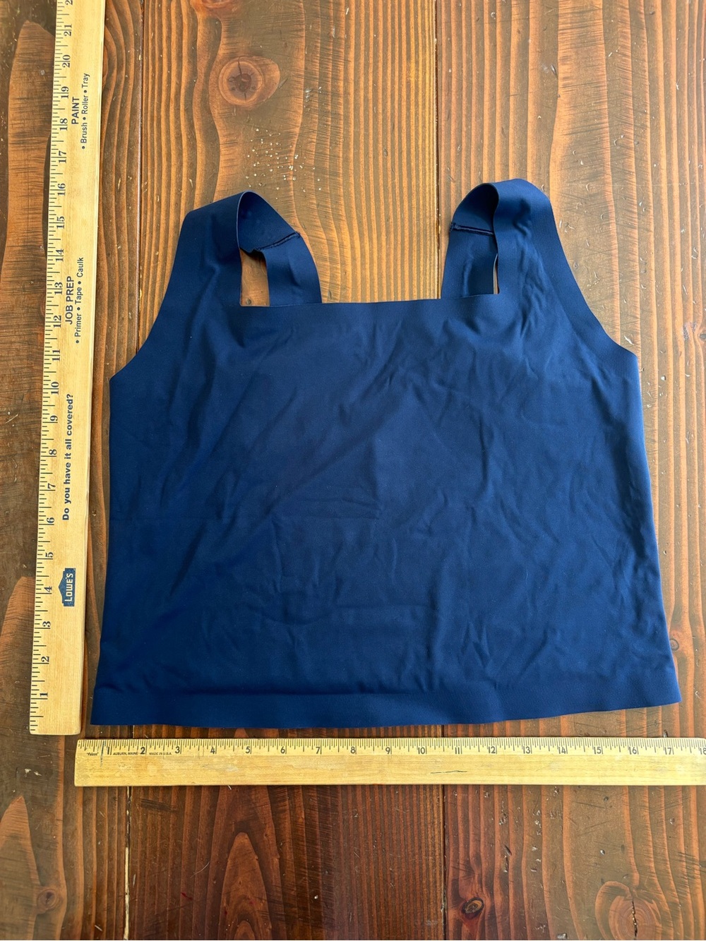 Aerie Smoothez Navy Square Neck Seamless Unlined Tank Top - Size XL